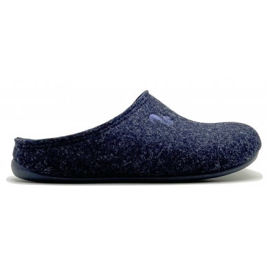 Thies Slippers PET Slipper (soft felt) dark blue Men